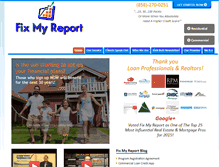 Tablet Screenshot of fixmyreport.com